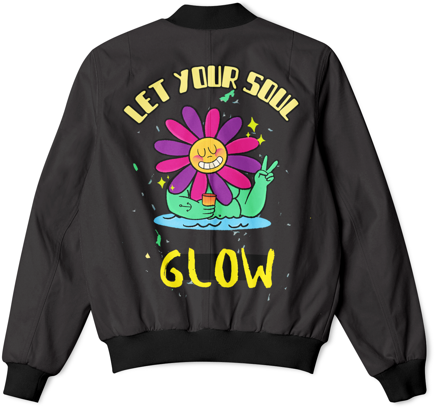 Let Your Soul Glow Bomber Jacket